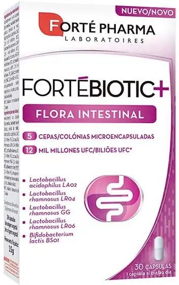 FORTE PHARMA Fortebiotic + Flora Intestinal 30 Capsulas