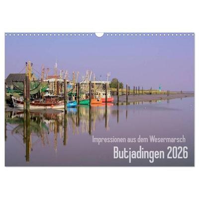 Impressionen aus dem Wesermarsch - Butjadingen 2026 (Wandkalender 2026 DIN A3 quer), CALVENDO Monatskalender