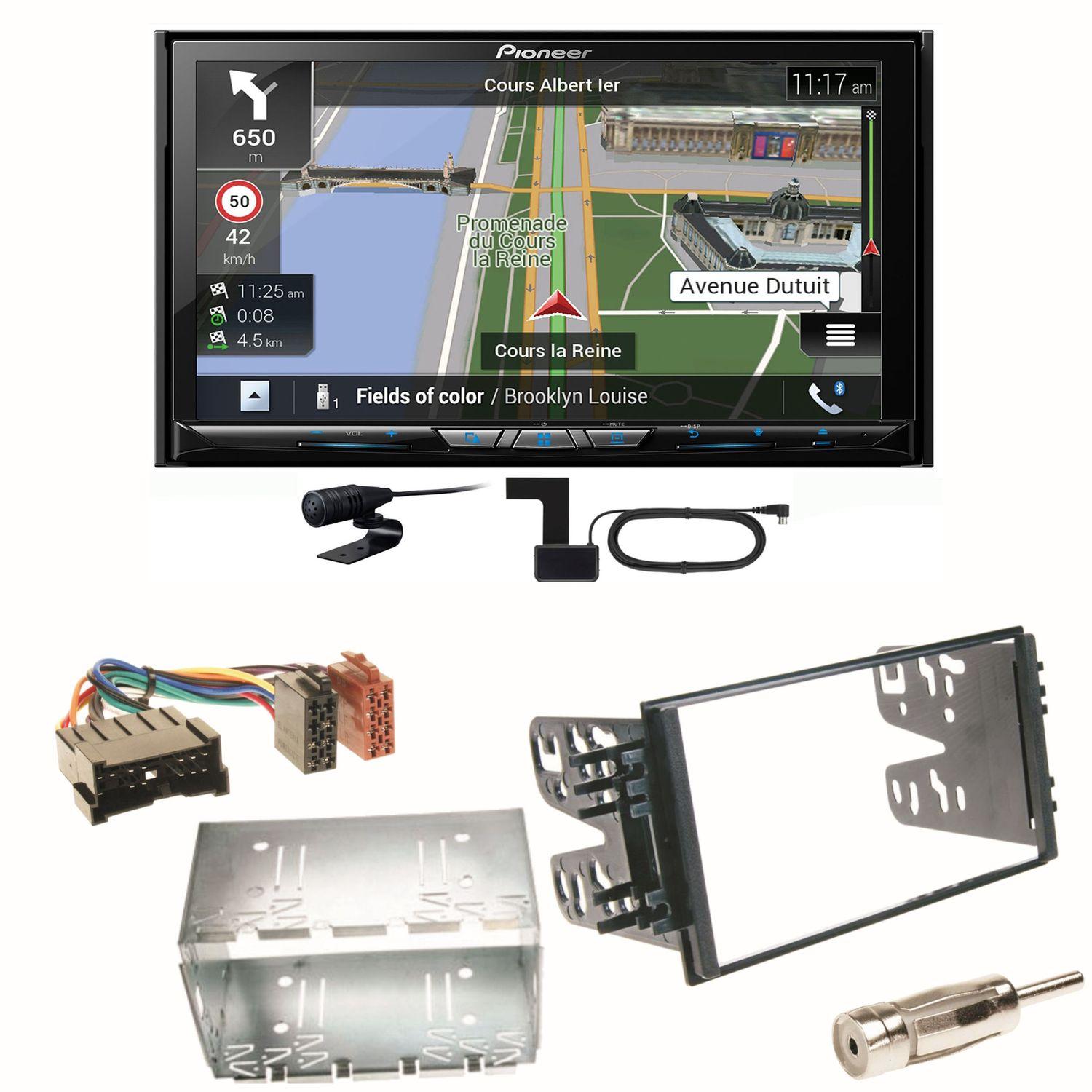 Pioneer AVIC-Z830DAB Navigation USB Einbauset für Kia Sorento JC Rio DC Carnival