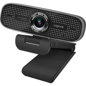 LogiLink Webcam LL1, UA0378, schwarz, USB-A, mit Mikrofon, Full-HD (1080p)
