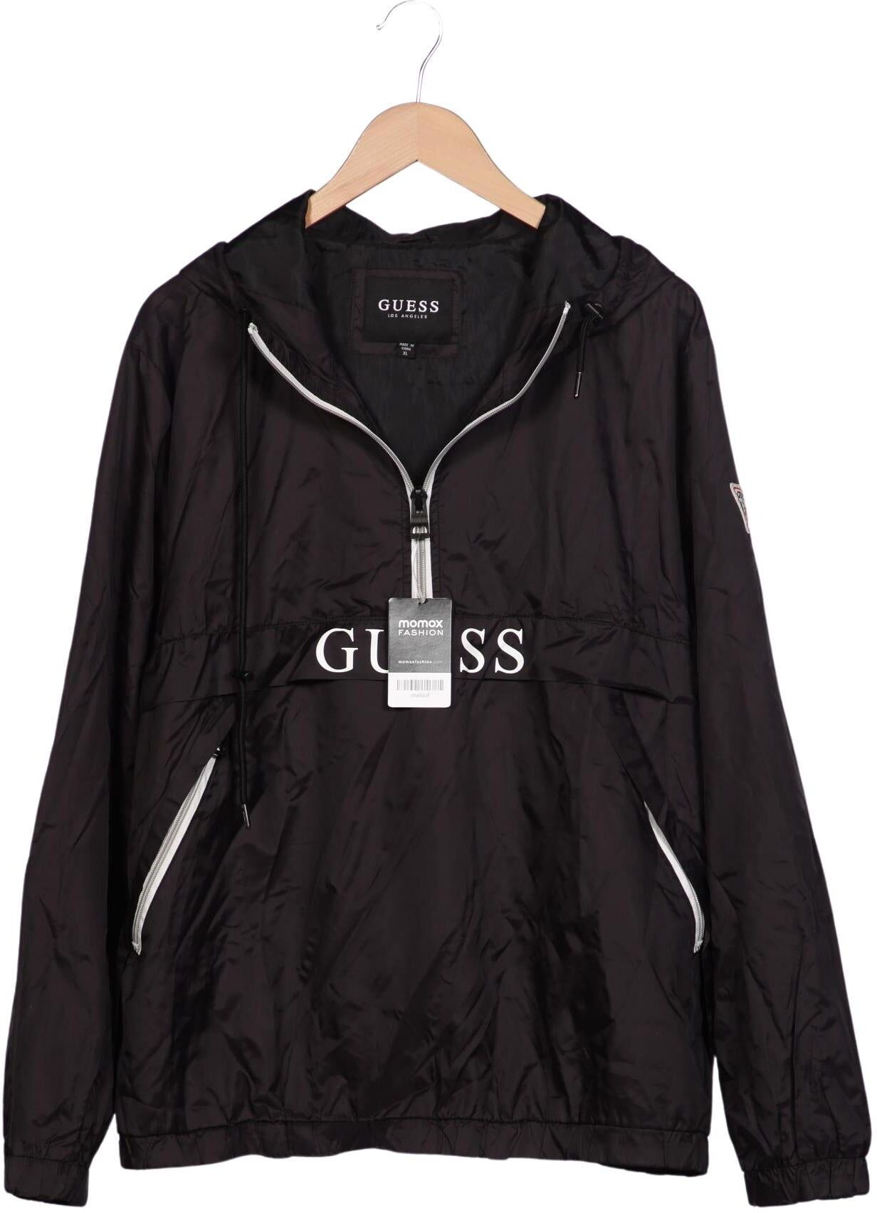 Guess Herren Jacke, Schwarz, Gr. XL, Synthetik - Second Hand