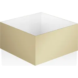 Corner Badezimmerbehälter 17 cm gold matt