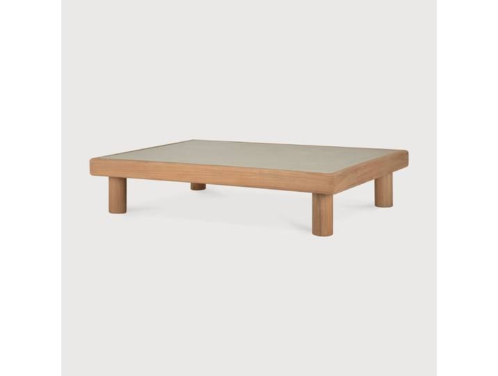Ethnicraft Monocle Couchtisch Outdoor Teak/Beton Light Grey