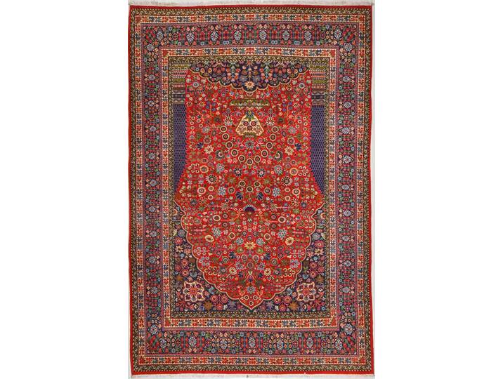 Ghom Teppich 189x294 Handgeknüpft Orientteppich Perserteppich