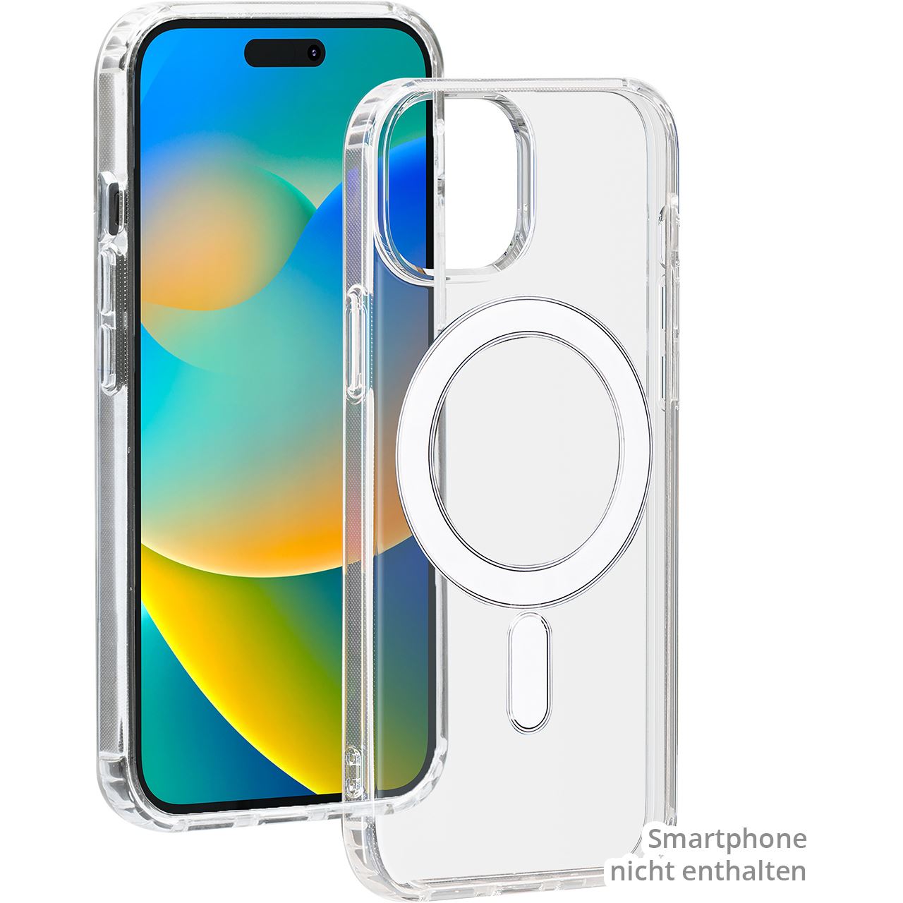 bigben Hybrid Case mit MagSafe Handy-Cover für Apple iPhone 15 transparent