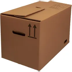 Paket.ag Stabile Umzugskartons 650×350×370 mm 2-wellig, 50-kg-Belastung, –65×35×37 cm versandkarton (5 Stück)