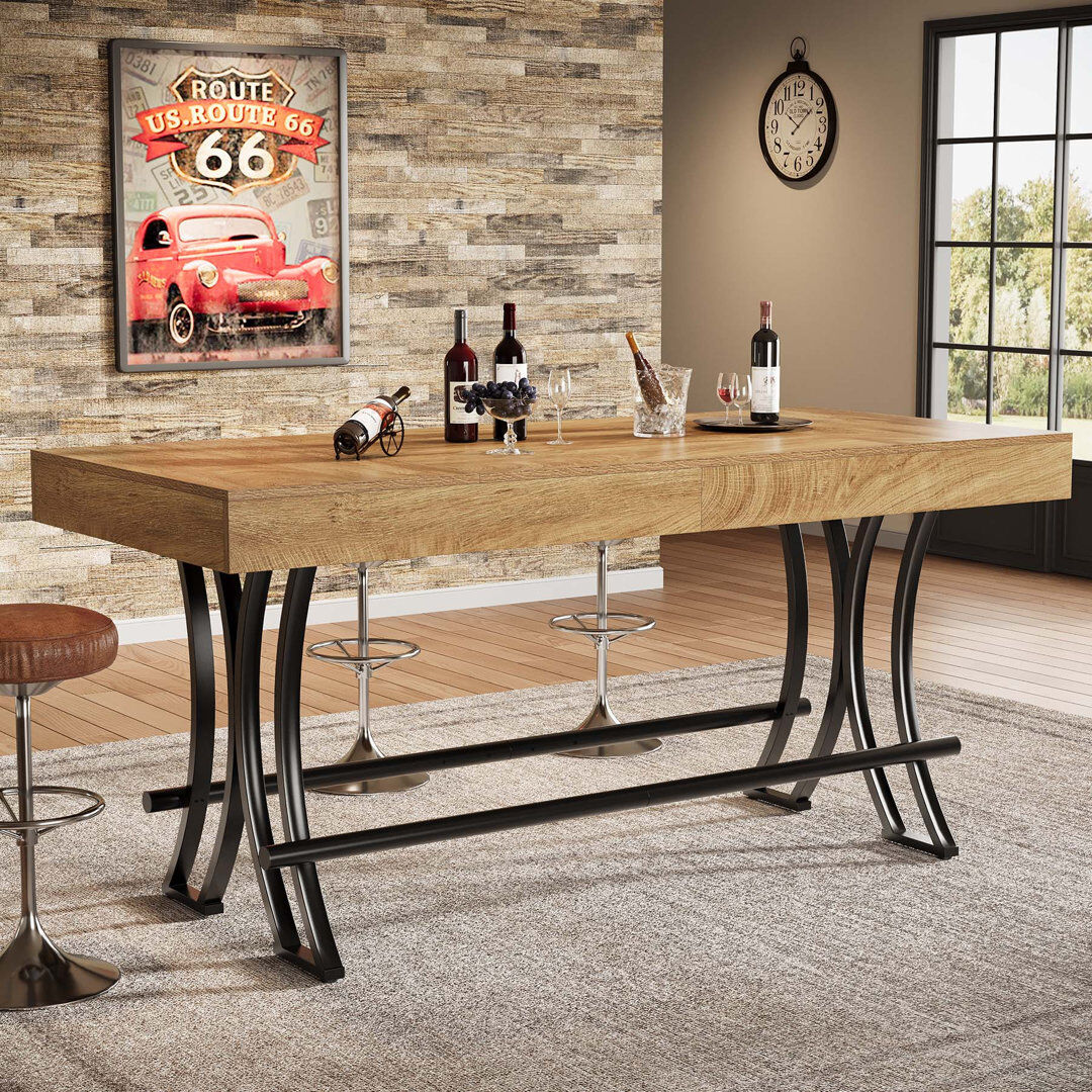 Blue Elephant Rectangular 160Cm L x 70Cm W Dining Table Brown
