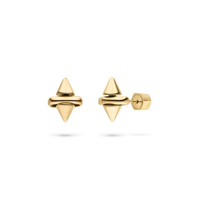 Paar Ohrstecker LIEBESKIND BERLIN "Spikes", gold (gelbgoldfarben), Ohrringe, Damen, Edelstahl