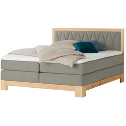 Switch Refresh Boxspringbett teilmassiv Endo , grau , Maße (cm): B: 160 H: 116