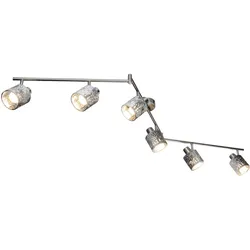 Samt Decken Strahler dimmbar Spot Lampe verstellbar FERNBEDIENUNG im Set inkl. RGB LED Leuchtmittel