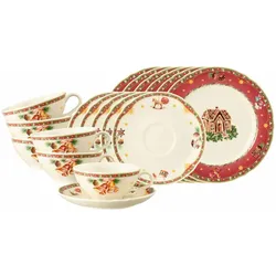 Seltmann Weiden Teeservice Marieluise Weihnachtsnostalgie 18-tlg.