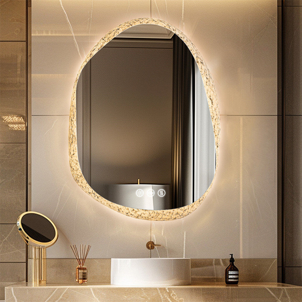 Metro Darita Glass Novelty Mirror Silver 70cm x 50cm
