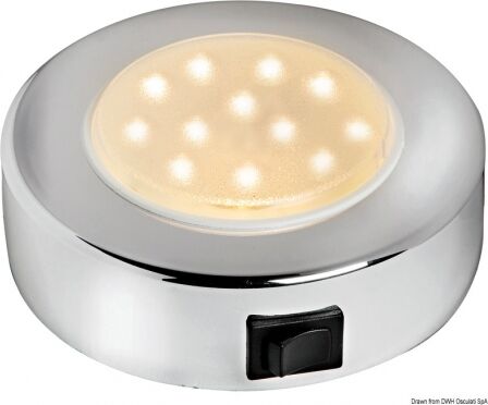 Båtsystem Plafoniera LED da incasso BATSYSTEM Sun Plafoniera Sun 10 LED cromato