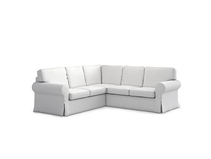TLYESD Ektorp Housse de Rechange pour canapé sectionnel IKEA Ektorp\, Housse de canapé d'angle Ektorp\, Housse de canapé d'angle Ektorp 5\,1 x 5\,1 cm\, Blanche\, ne Convient Pas aux canapés Uppland (Blanc