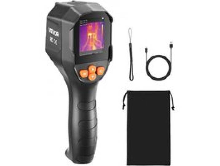 VEVOR Wärmebildkamera, TISR Superauflösung 240x180, handheld Thermokamera mit 2 MP visueller Kamera, 96x96 IR-Auflösung, 25 Hz Bildwiederholfrequenz, -20 -550 °C, 4 Bildmodi & 6 Farbpaletten