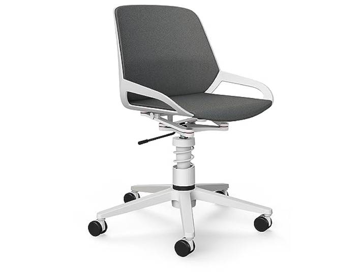 aeris Numo Task – Ergonomischer Bürostuhl mit Federbein und Rollen, Rückenschonender Stuhl ohne Armlehne, Moderner Schreibtischstuhl mit Patentierter Technik, Design Drehstuhl, Sitzhöhe 45–56 cm