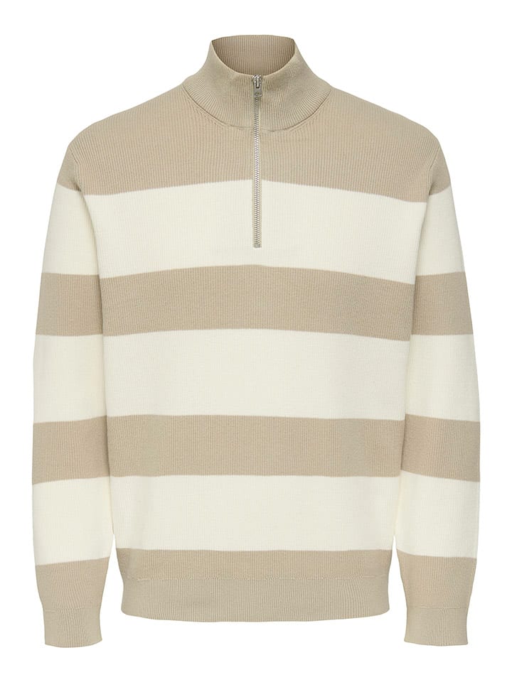 ONLY & SONS Pullover "Phil" in Beige/ Creme - S