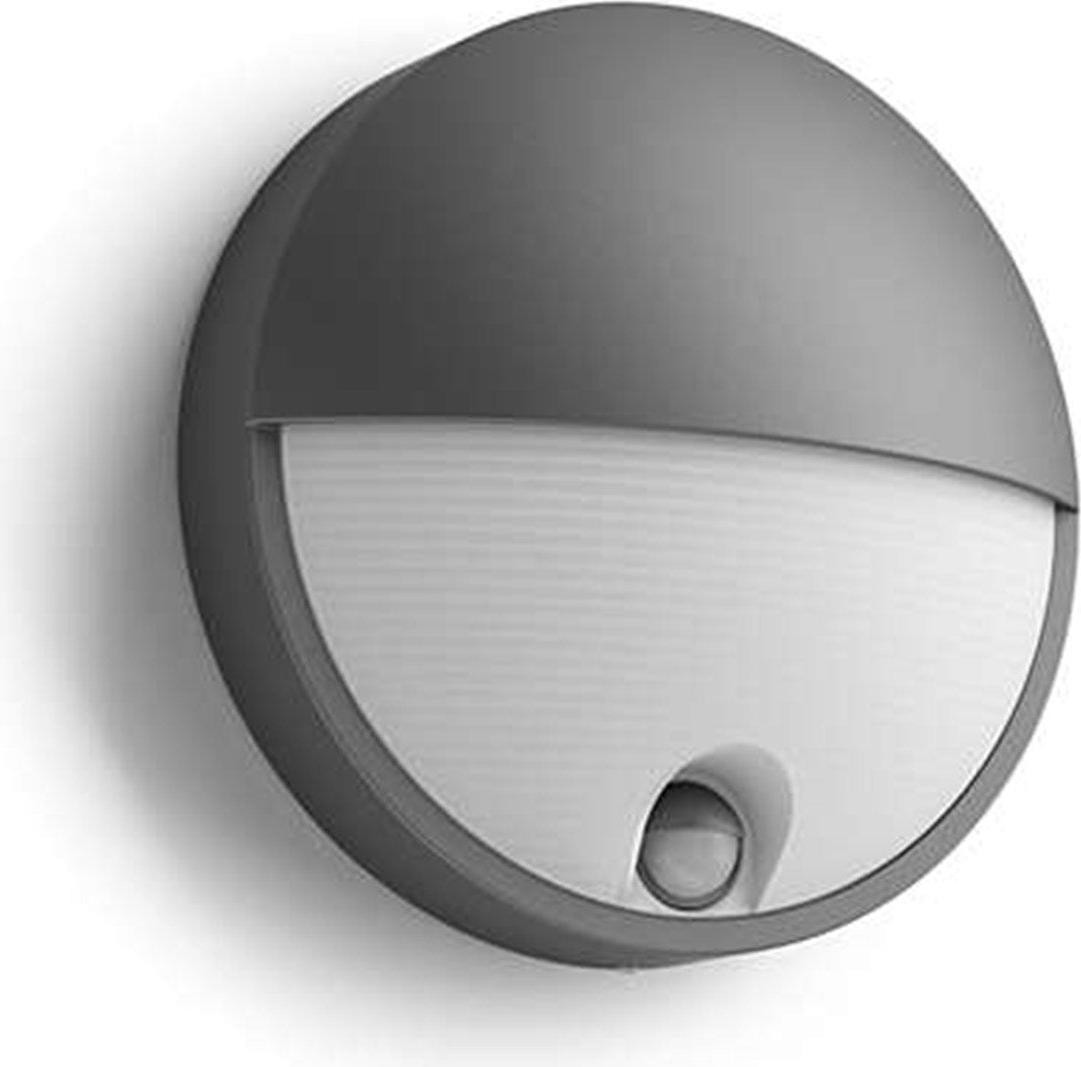 Philips Led buitenlamp Capricorn met bewegingssensor, grijs aluminium