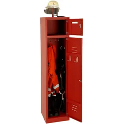 Feuerwehrschrank mit einem Abteil mit Tür
