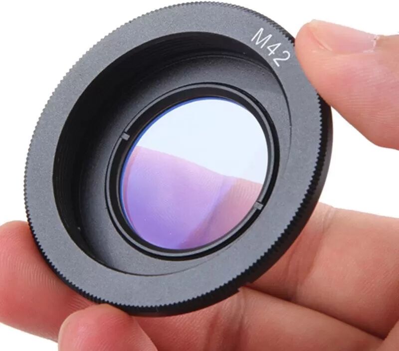 INF Adaptateur M42 vers Nikon AI avec lentille de correction - Pour objectifs M42 sur boîtiers Nikon AI
