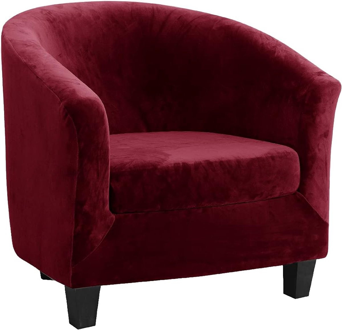 2-delige stretch jacquard clubstoel hoes van luxe velours