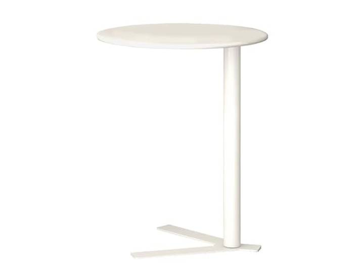 XCHtuerFY Beistelltisch, Moderner, stilvoller runder Beistelltisch/Tablett for Wohnzimmer und(15.8″dx23.6″h,White)