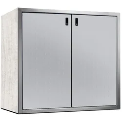 Paul Wolff Mülltonnenbox SILENT 242-Sichtbeton-Weißaluminium-Edelstahl