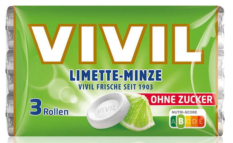 VIVIL® Limette-Minze ohne Zucker Bonbons 2917,0000