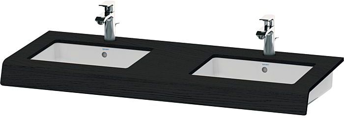 Duravit DuraStyle Waschtisch-Konsole DS829C01616 55x80x10cm, 2 Ausschnitte, Eiche schwarz