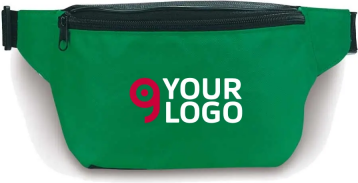 Marsupio bicolore in Nylon 2 tasche zip, leggero e resistente Personalizzate o neutre