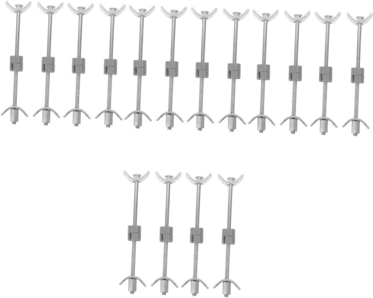 4 sets Meubelverbinders voor het verbinden van keukenbladen in zilver met een stabiel staal ontwerp