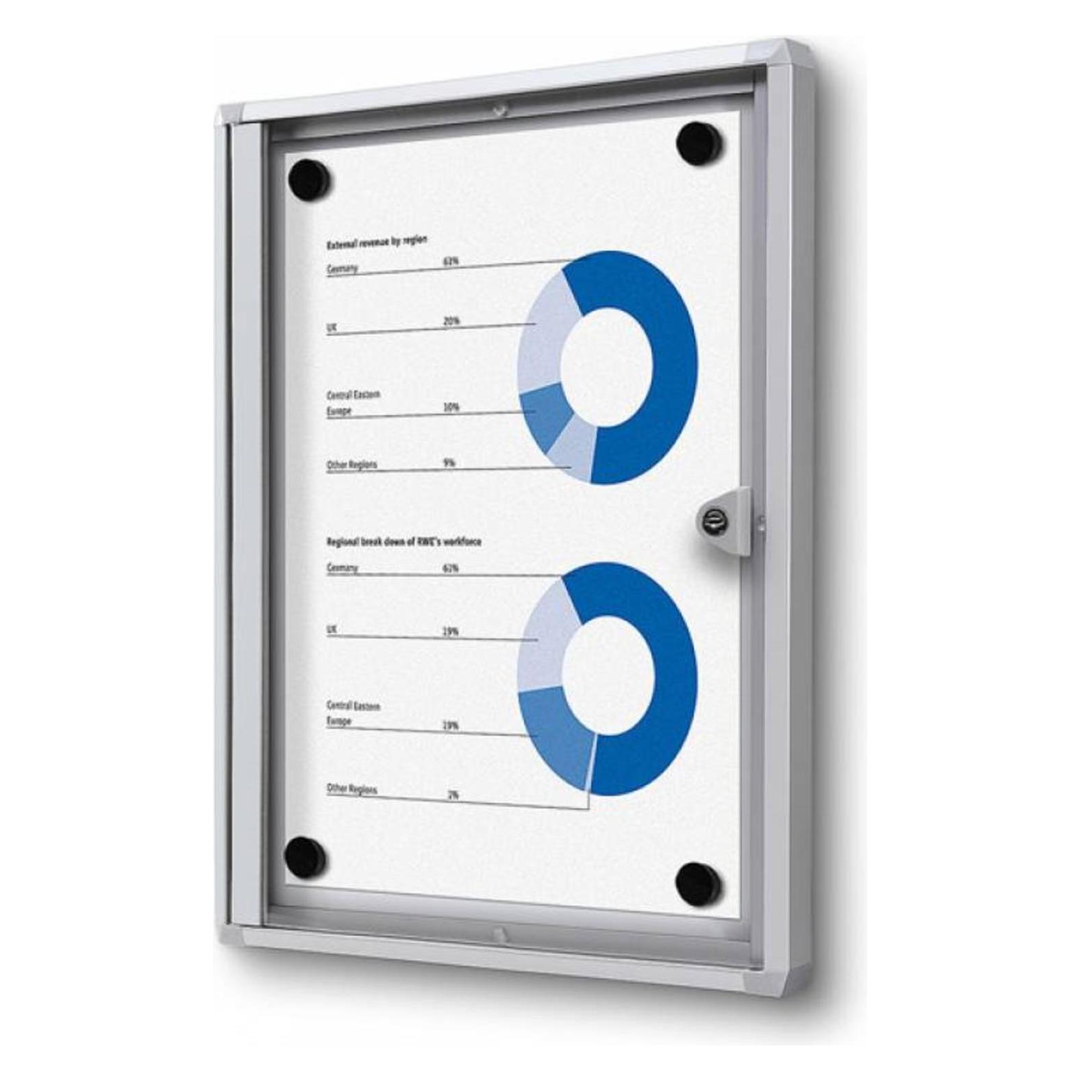 Showdown Displays Showdown Displays Schaukasten Economy XS B1 silber 1x DIN A4 (SCXS1XA4B1)