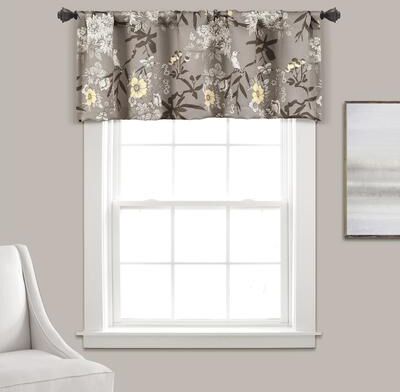 "Lush Decor Botanical Garden Light Filtering Window Curtain Valance - 18"" x 52"""