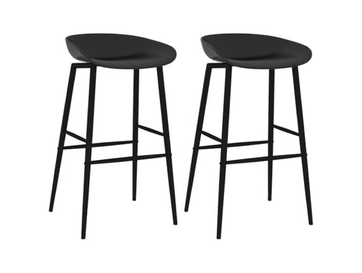 vidaXL Barhocker 2 STK. Schwarz