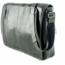 Alpenleder Notebooktasche Atlanta Ebenholz 15 (15", Universal), Notebooktasche, Schwarz