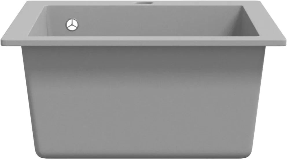 Belfry Kitchen Audra Overmount Kitchen Sink Single Basin Granite Grey 4,249.99mm L