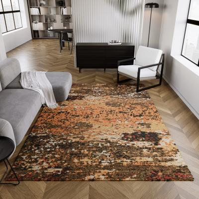 Teppich ESPRIT "East Village", braun, B:80cm H:6mm L:150cm, Schurwolle, Teppiche, Teppich, Wollteppich, Vintage, gewebt, kurzflor, edel, Wohnzimmer, boho