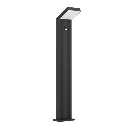 Eglo Grottazzolina Staande Buitenlamp met Sensor en LED - Zwart/Melkkleurig - Hoogte: 80 cm