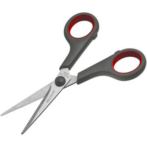 Westmark Büroschere 13782270, 14 cm, Universalschere, Edelstahl, rostfrei, schwarz/rot