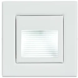 Brumberg 0R3929WW LED-Wandeinbauleuchte 230 V AC, 50 Hz, 1,2 W, 3.000 K, quadratisch, weiss struk