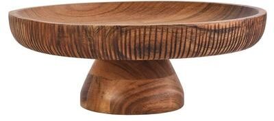 Fitz and Floyd Caleb Natural Footed Cake Stand, 12 Inch
