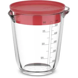 MEPAL Chef It Messbecher mit Deckel 500ml - rot