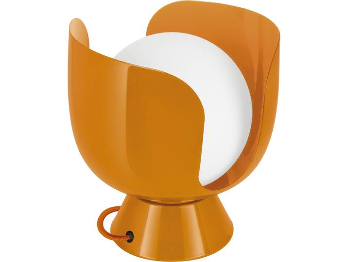 OSRAM 4058075851788 Corolle Tischleuchte E14 Metall Glas Retro Orange
