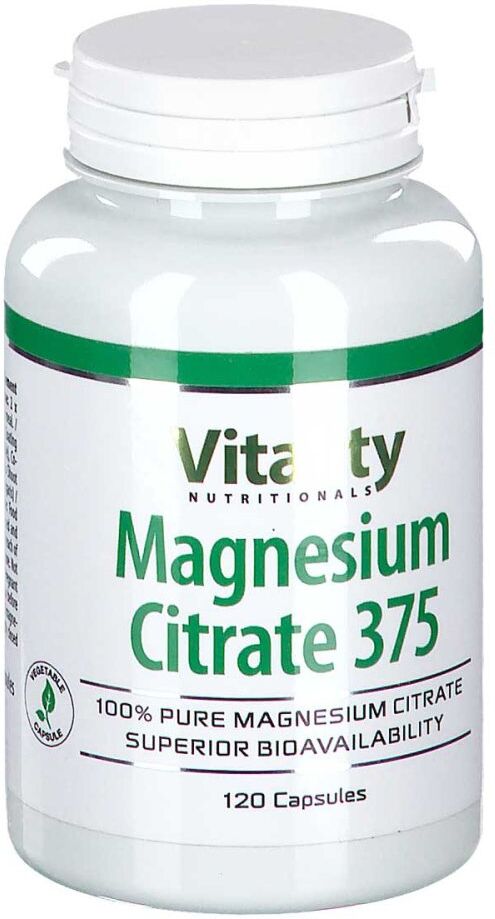 Vitality Nutritionals Magnesiumcitrat 375 mg Kapseln 120stk
