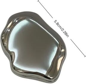 Fusion Finds Portable Compact Makeup Mirror Double Sided Foldable Pocket Mirror For Travel & Handbag cloud