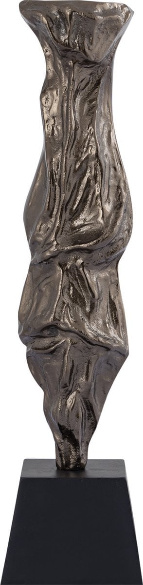 PTMD Collection Kandelaar Fleure Messing Aluminium B/D/H: 15 x 15 x 62 cm