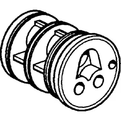 Hansa Adapter für Vario UP Einhandmischer - warm/kalt vertauscht, 59911429 59911429