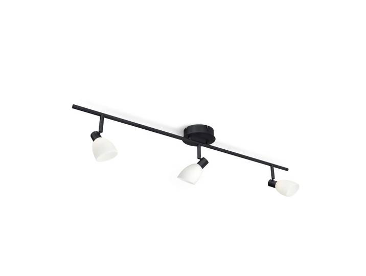 Belid Strahler Cut, Opal, Schwarz, Metall, Glas, 25x13x100 cm, CE, Lampen & Leuchten, Innenbeleuchtung, Spots & Strahler, Deckenspots