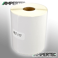 Ampertec Etiketten kompatibel zu Brother RD-S01E2 weiß 102mm x 44,3m Rolle thermo