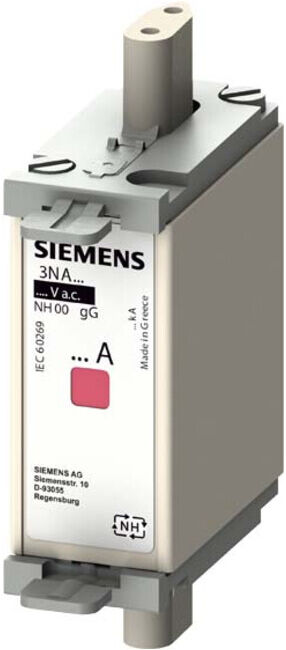 Siemens Indus.Sector Porte-fusible NH G000 80A 500AC/250DC 3NA6824 (3NA6824)